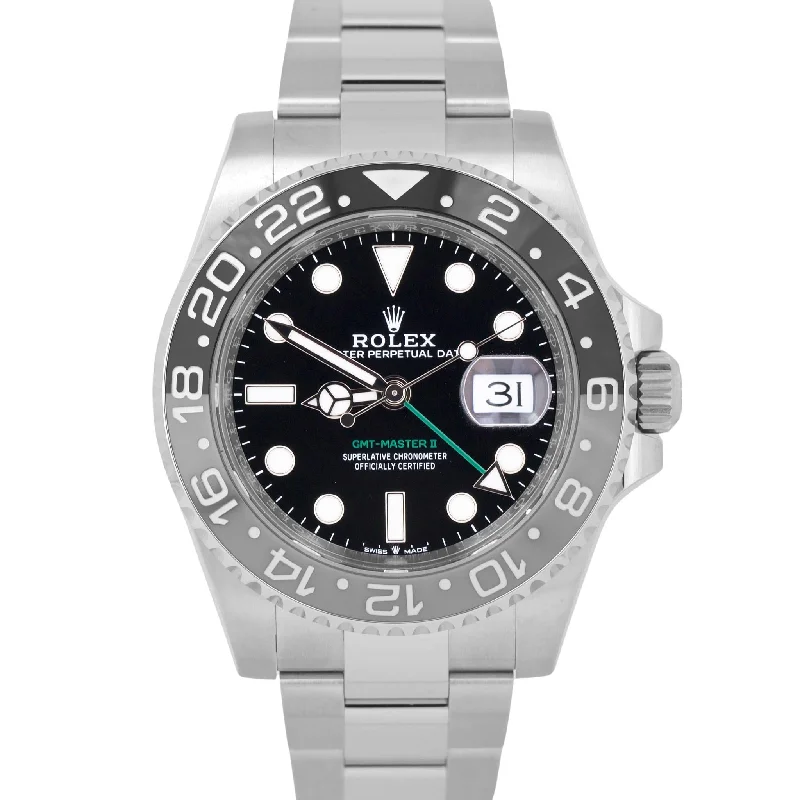 Designer Watches For Men For Classic Style-NEW UNWORN FEB 2025 PAPERS Rolex GMT-Master II BRUCE WAYNE Gray 126710 GRNR BOX