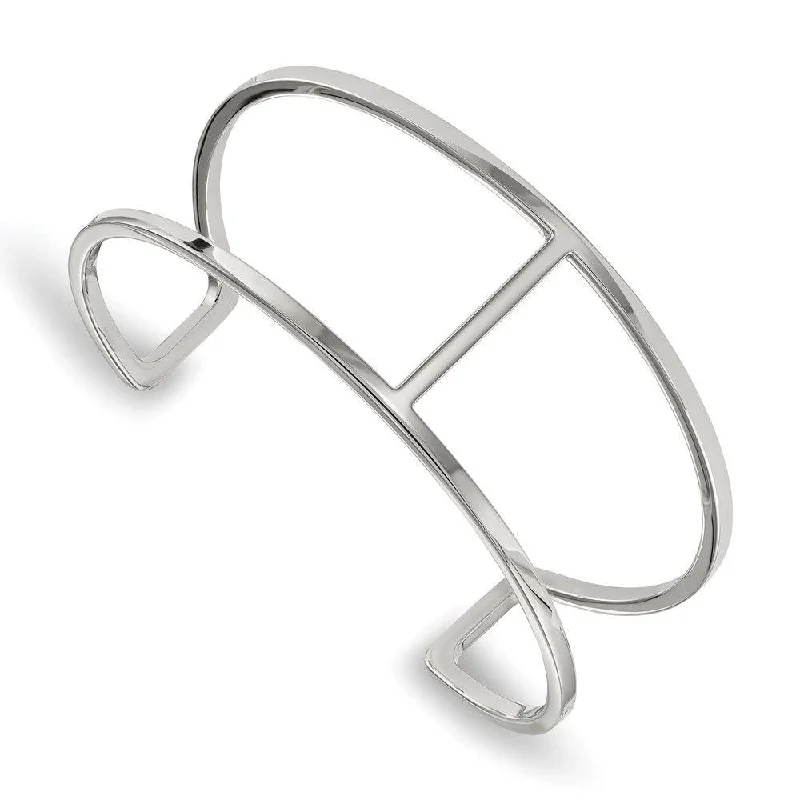 Custom Handmade Bangles For Unique Style-Stainless Steel Polished Cuff Bangle