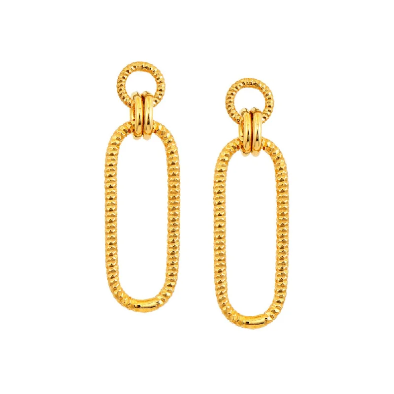 Stunning Gold Earrings For Formal Gatherings-Yellow Gold Plated Kira Earrings