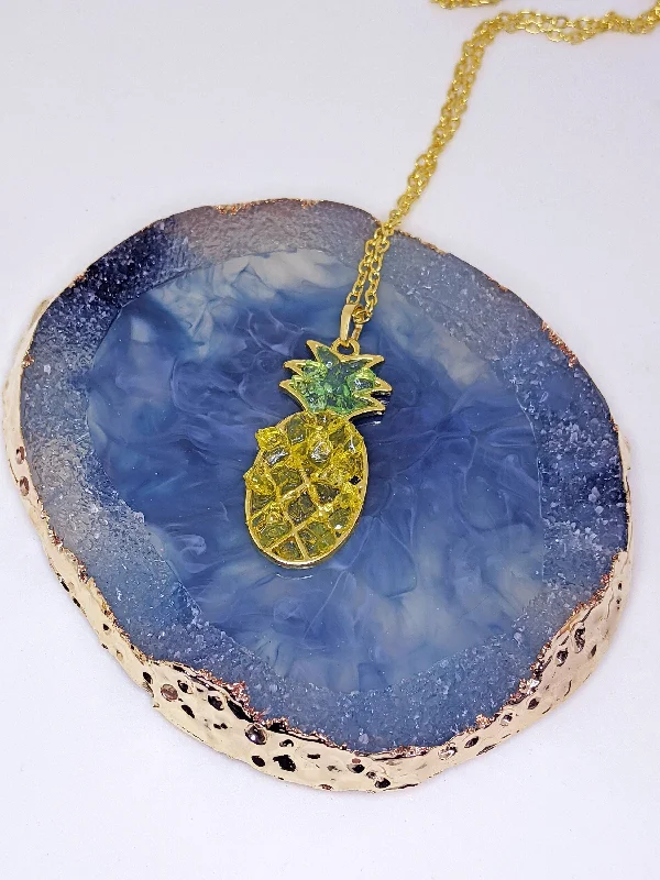 Pineapple Crush Resin Pendant