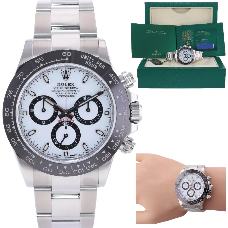 Durable Military Watches For Tough Adventures-2022 NEW PAPERS Rolex Daytona 116500LN White Ceramic 40mm Panda Watch Box