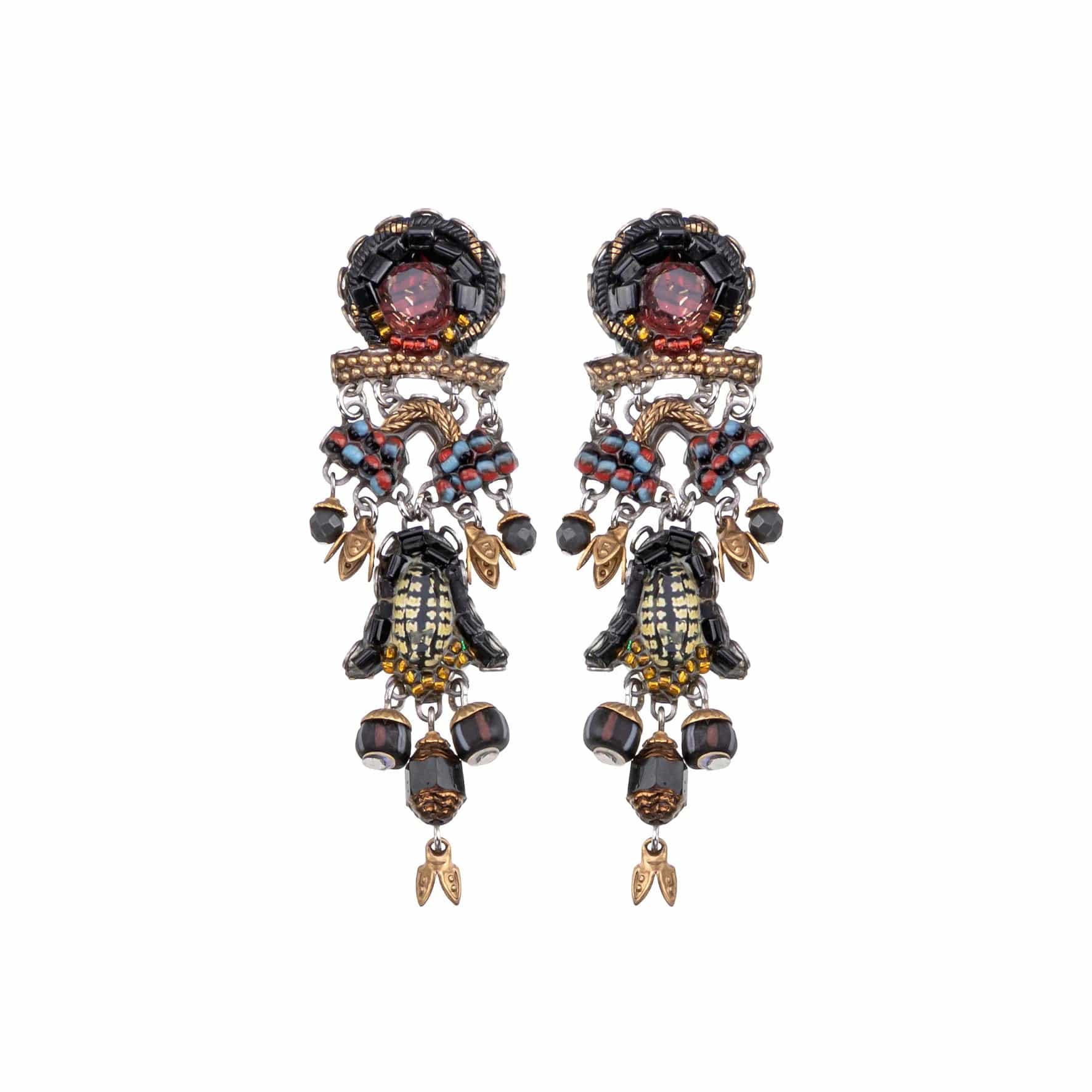 Personalized Earrings For Special Occasions-Tiger Eye Kenzo Earrings