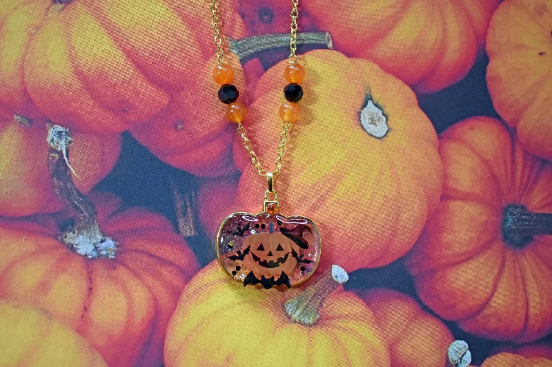 Witch Pumpkin Necklace