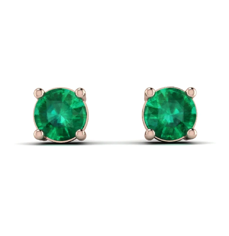 Beautiful Pearl Drop Earrings For Wedding Style-.25ct Emerald Earrings - Maci No. 5